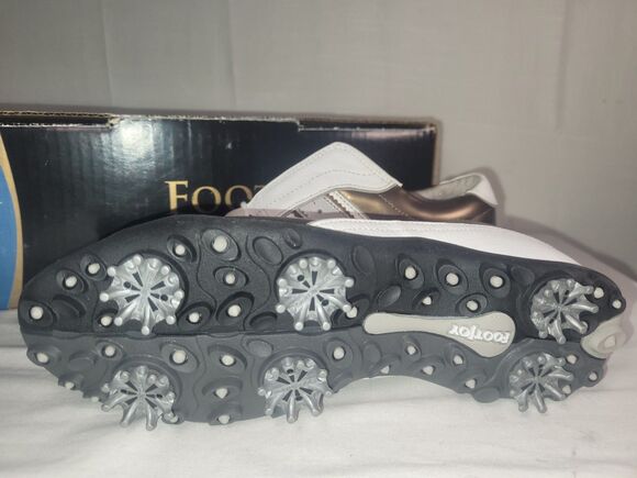FootJoy LoPro Collection White Womens Golf Shoes – Golf  Footjoy Women\'s Golf Shoes size 6.5 Bronze & White LoPro Collection